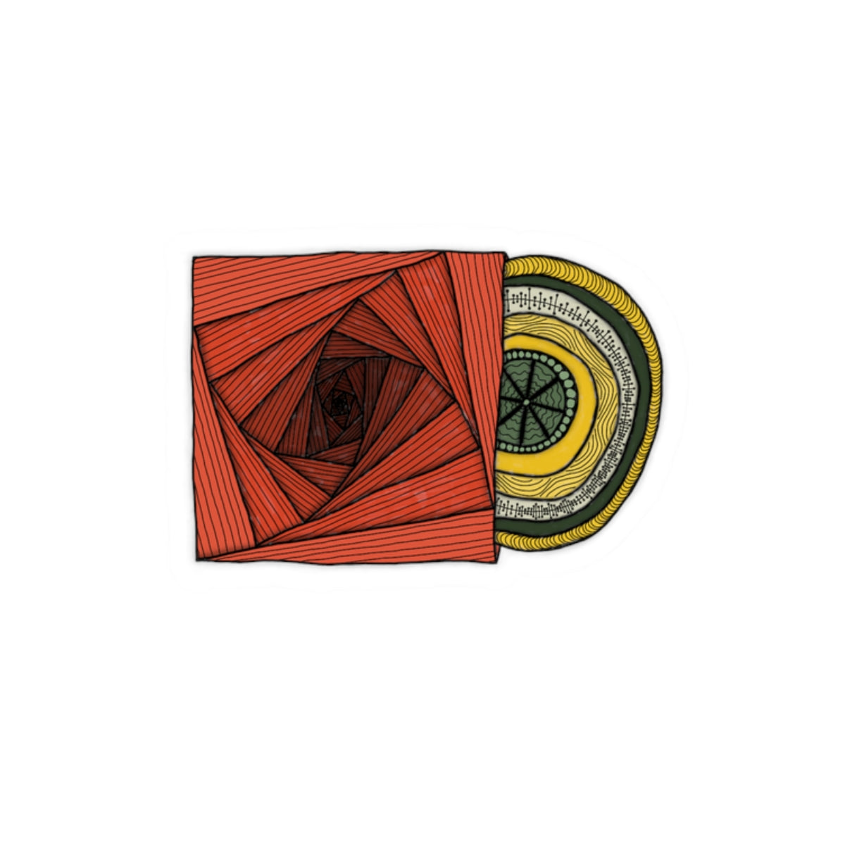 Groovy Vibes Vinyl ~ Sticker