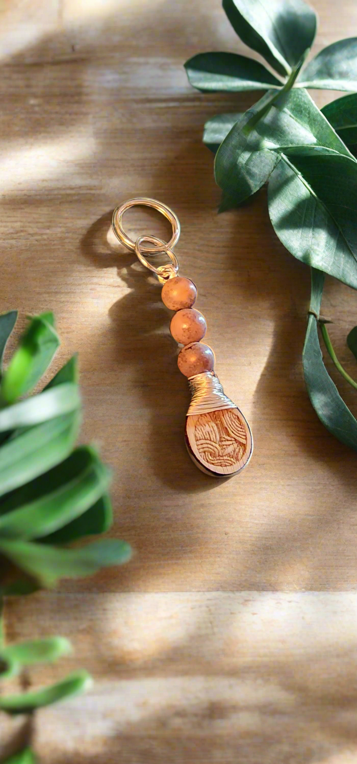 Desert Rose ~ Elements Keychain