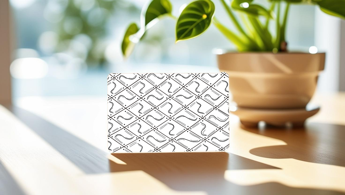 The Peaceful Muser Gift Card (Black and White)